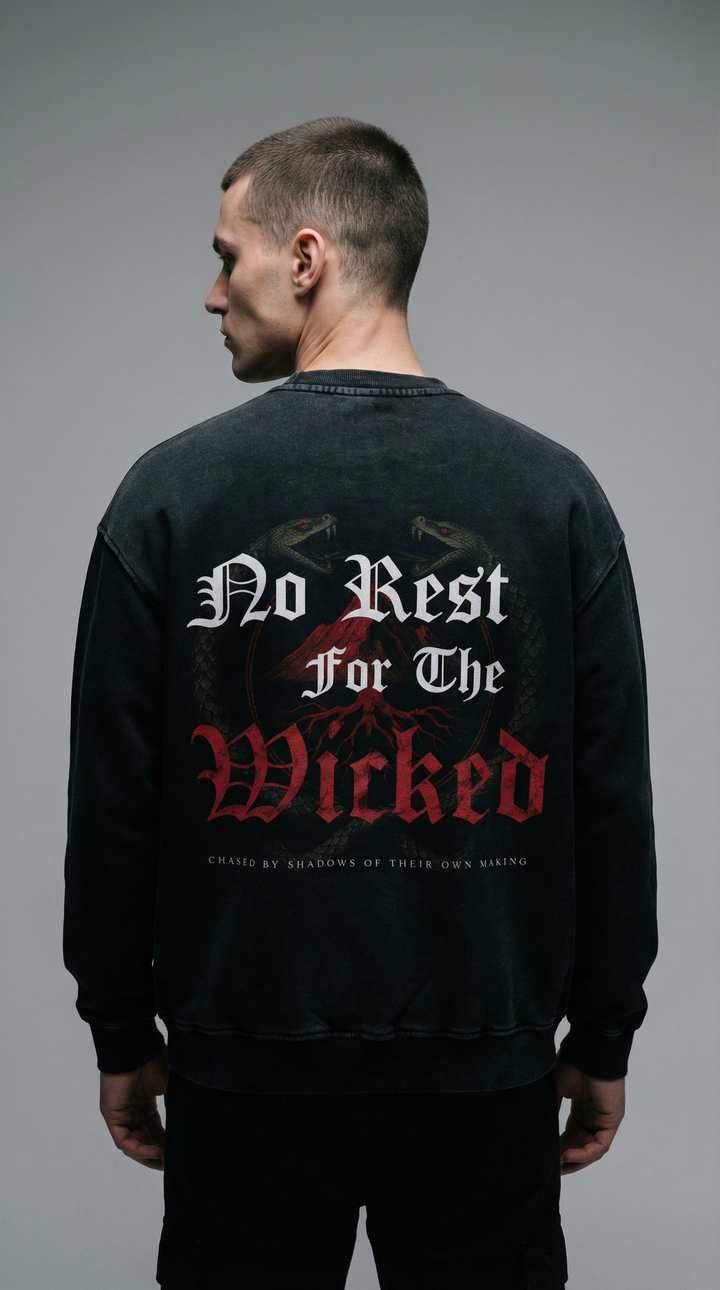 BLACK DOUBLE NRFTW SERIES SWEATSHIRT