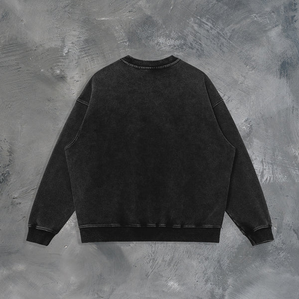 "JUST THE VEIN" OVERSIZED SWEATSHIRT IN BLACK