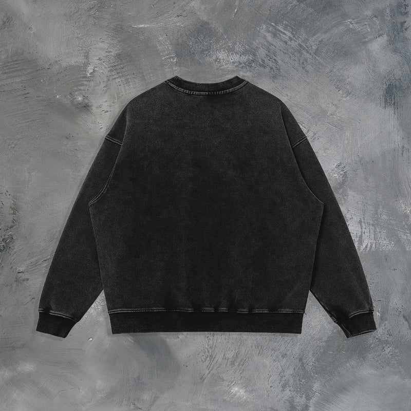 "JUST THE VEIN" OVERSIZED SWEATSHIRT IN BLACK