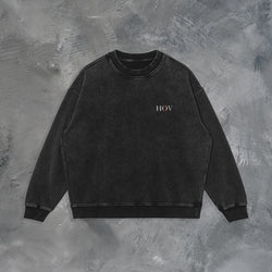 "JUST THE VEIN" OVERSIZED SWEATSHIRT IN BLACK