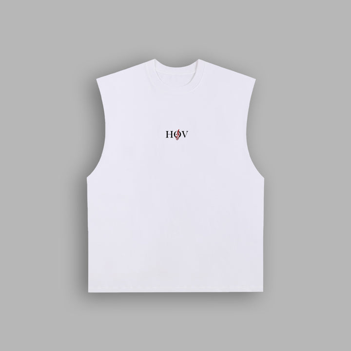 WHITE CR SERIES TANK TOP