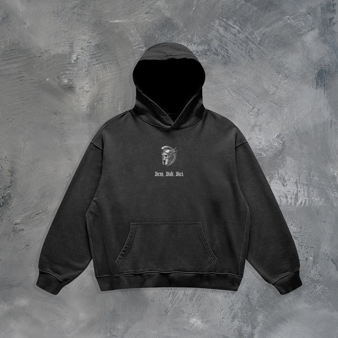 BLACK VENI VIDI VICI HOODIE