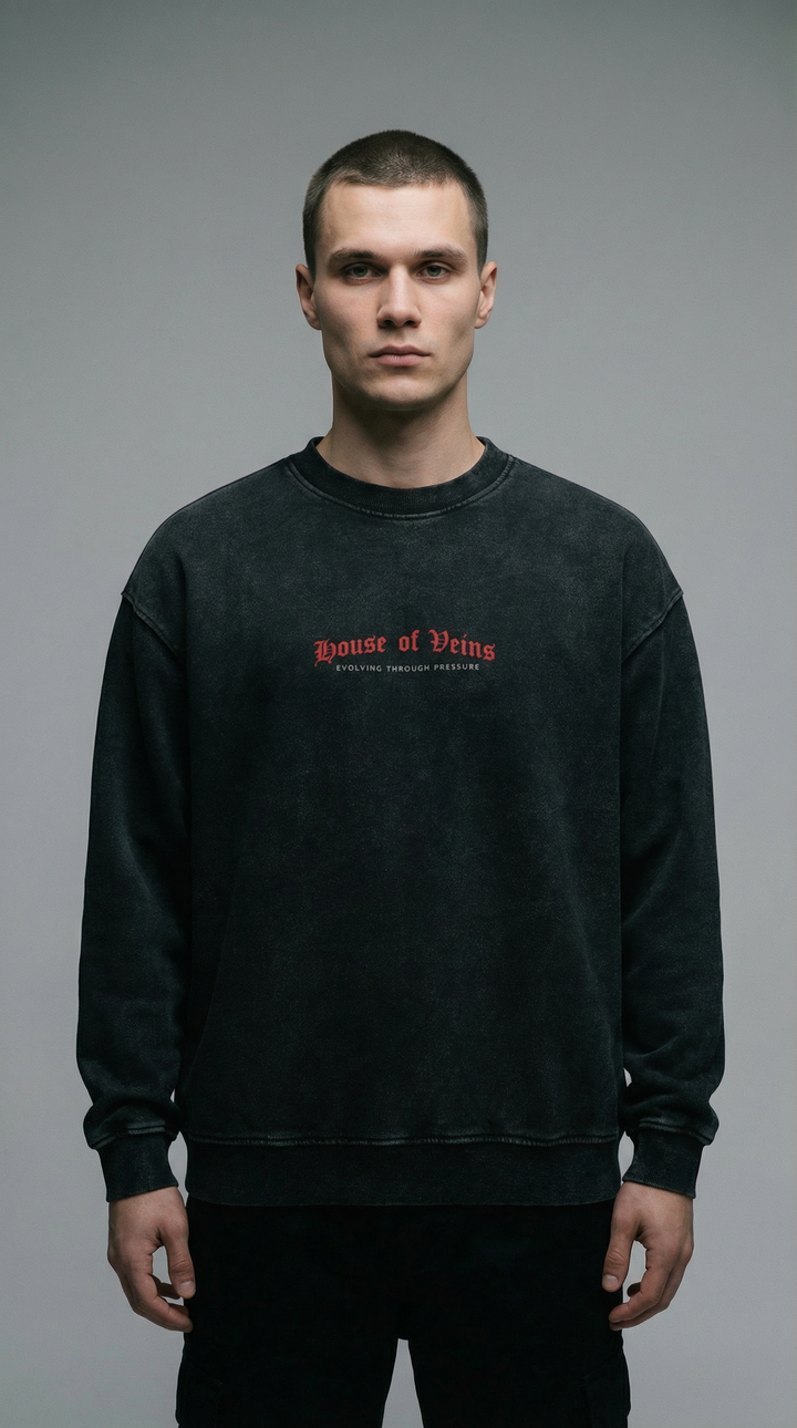 BLACK DOUBLE NRFTW SERIES SWEATSHIRT