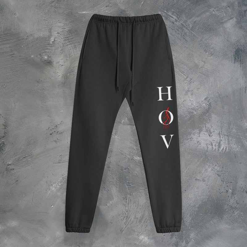 "JUST THE VEIN" SWEATPANTS IN BLACK