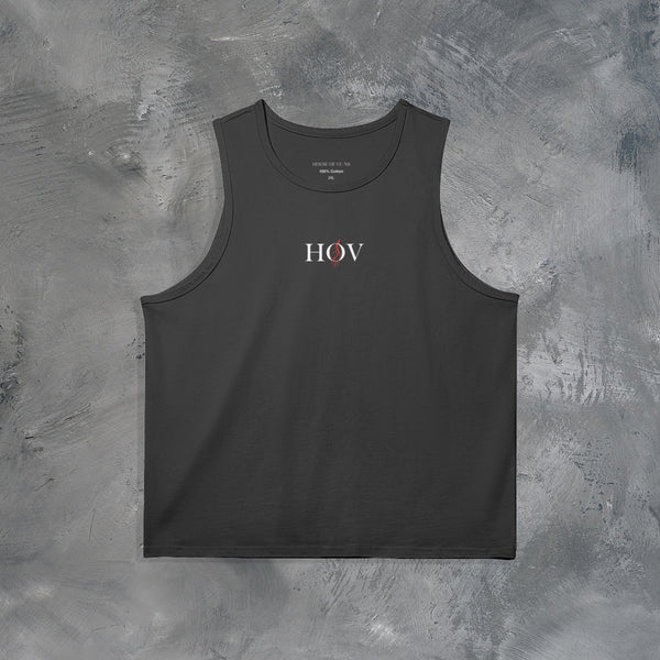 "JUST THE VEIN" OVERSIZED TANK TOP IN BLACK