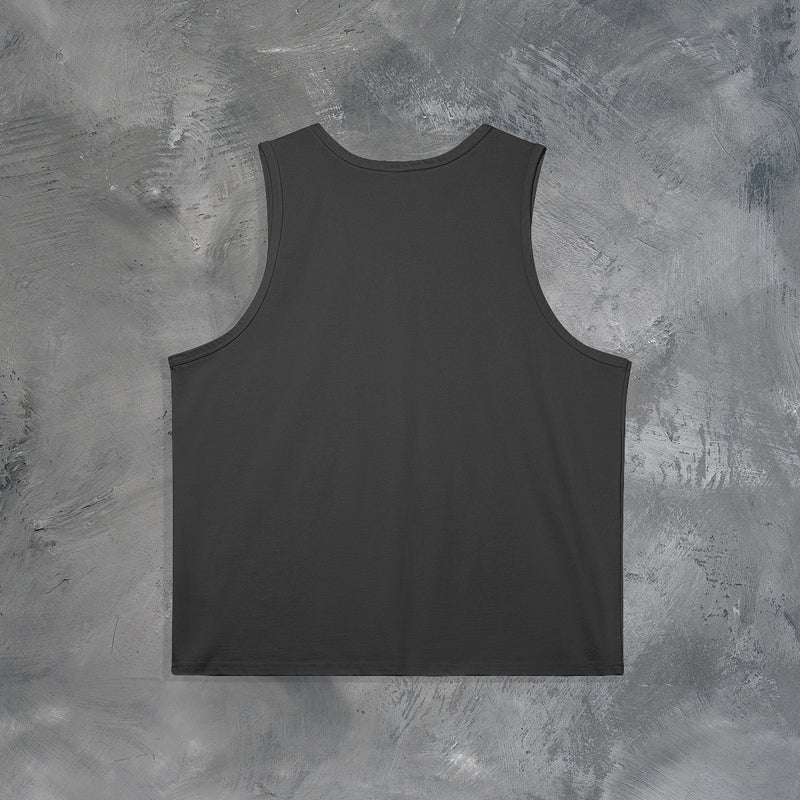 "SOLDIER OF GOD" OVERSIZED TANK TOP IN BLACK