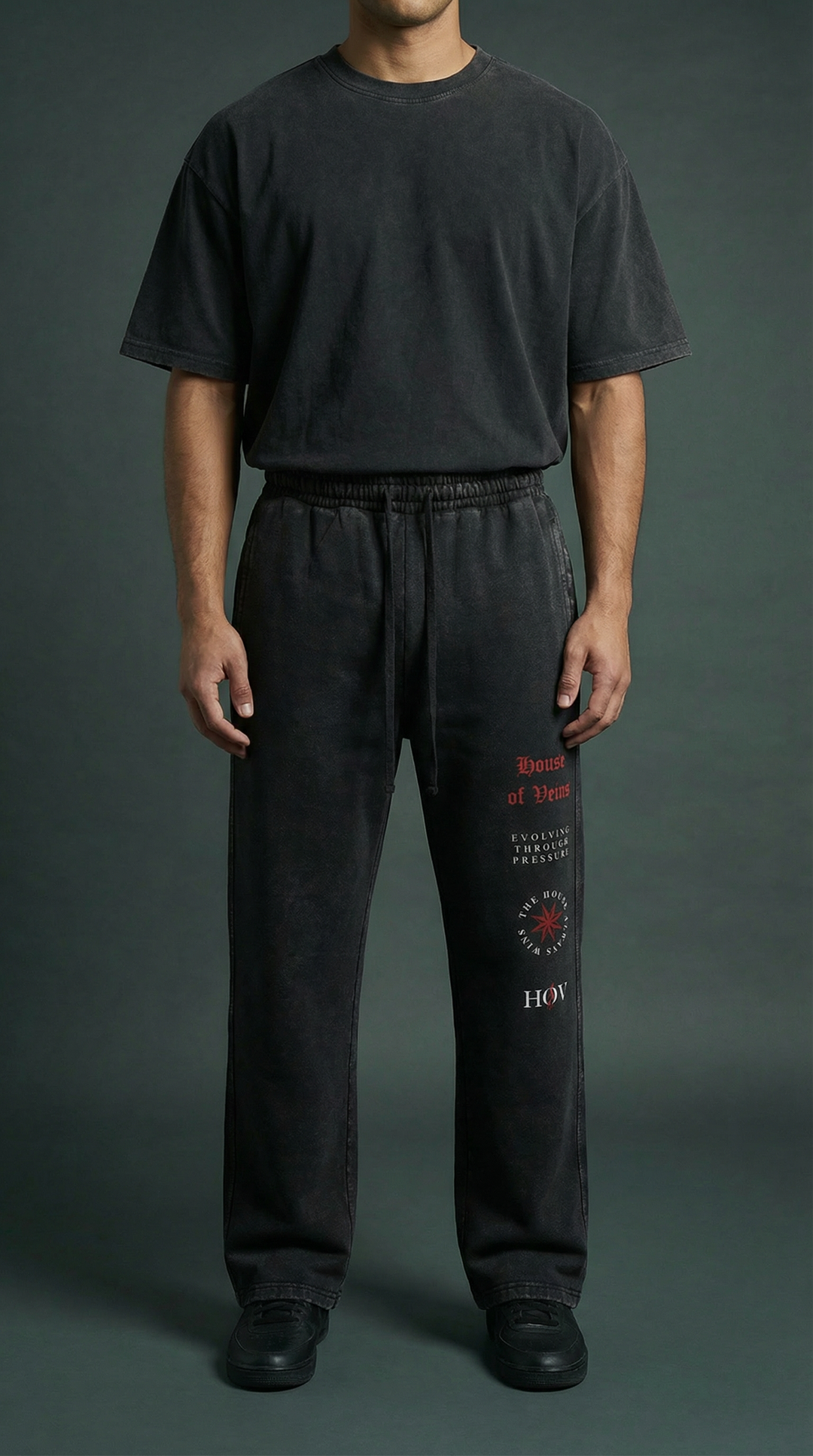BLACK NRFTW SERIES SWEATPANTS