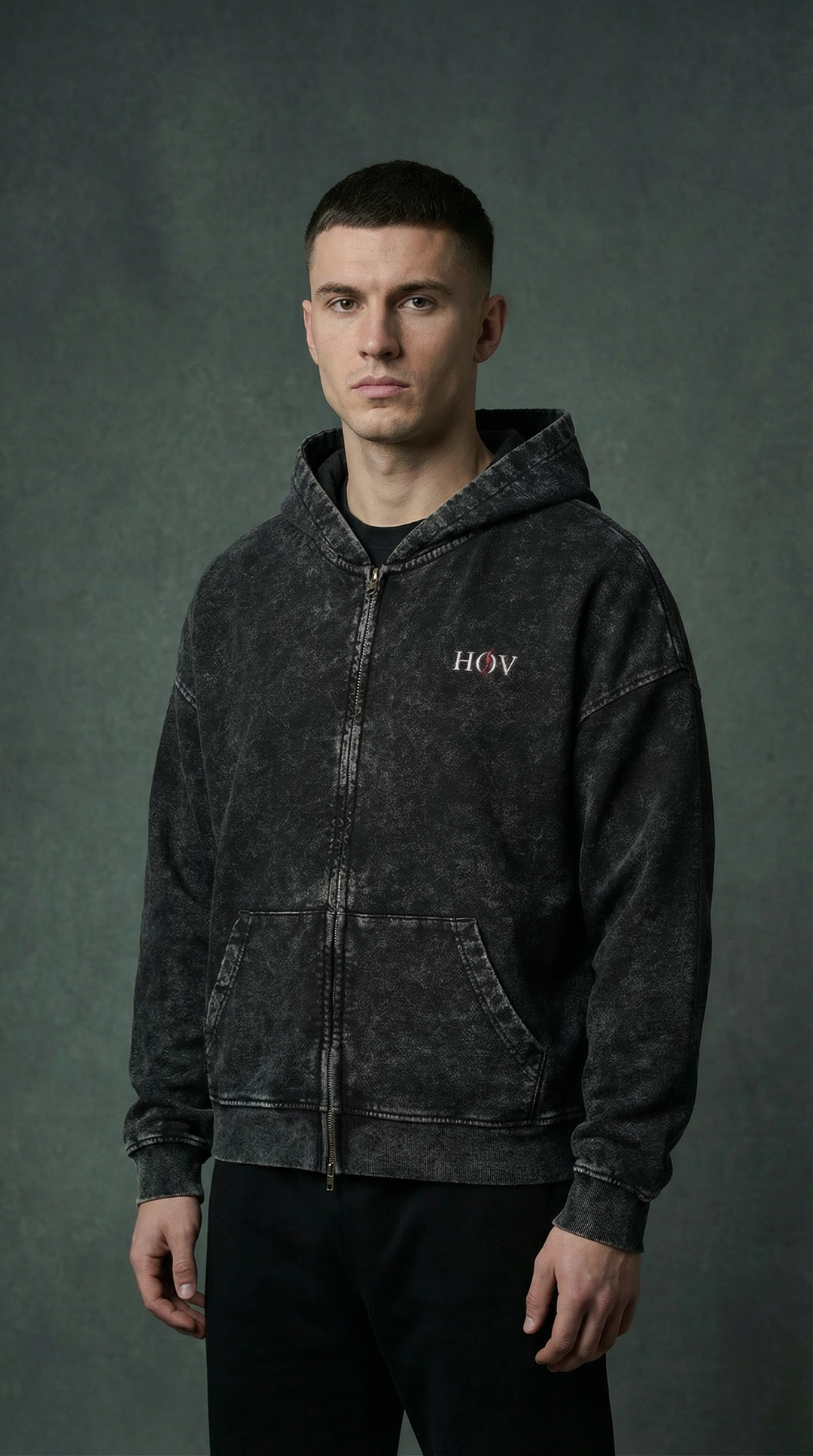 BLACK SIGNATURE NRFTW SERIES ZIP UP HOODIE