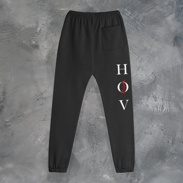 "UNITED IN VEIN" HEAVYWEIGHT SWEATPANTS IN BLACK