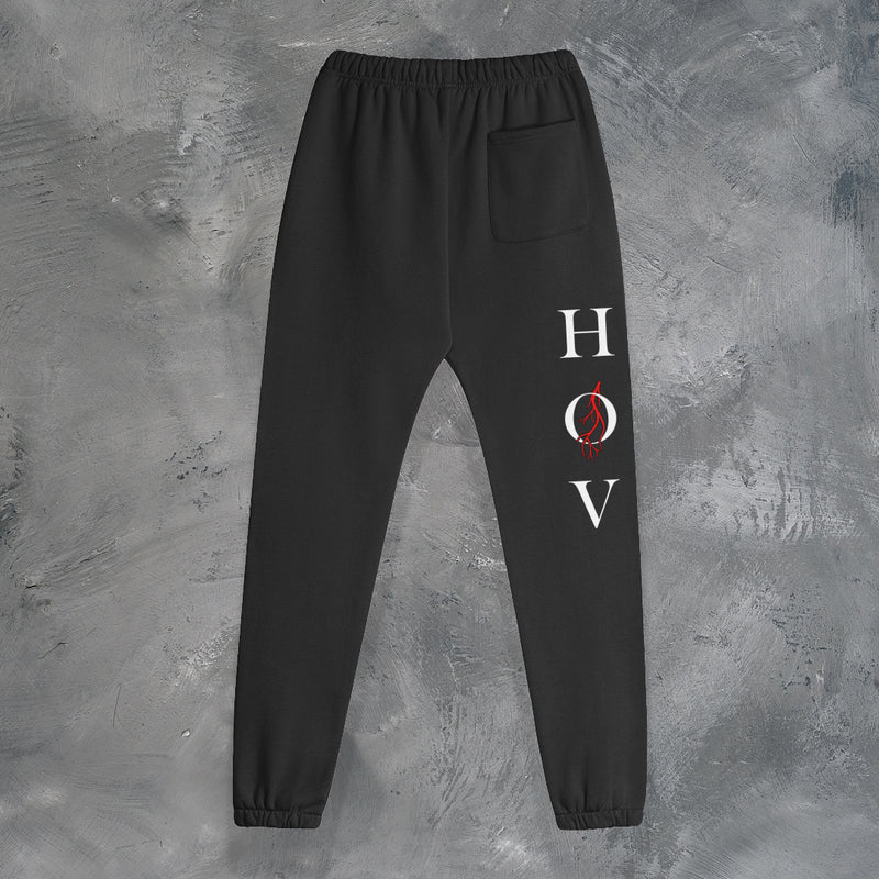 "UNITED IN VEIN" SWEATPANTS IN BLACK