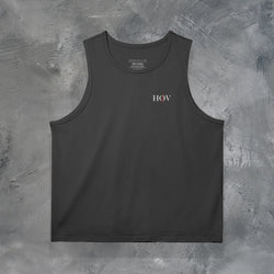 "JUST THE VEIN" OVERSIZED TANK TOP IN BLACK