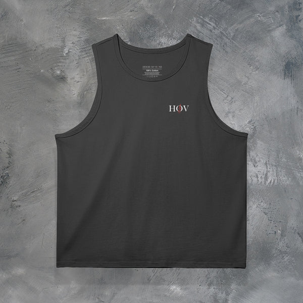 "JUST THE VEIN" HEAVYWEIGHT TANK TOP IN BLACK