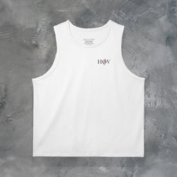 "JUST THE VEIN" OVERSIZED TANK TOP IN WHITE