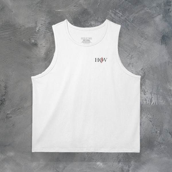"JUST THE VEIN" HEAVYWEIGHT TANK TOP IN WHITE