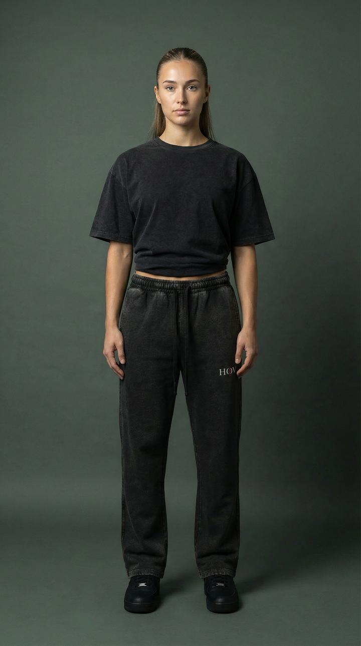 BLACK CR SERIES SWEATPANTS (FOR HER)